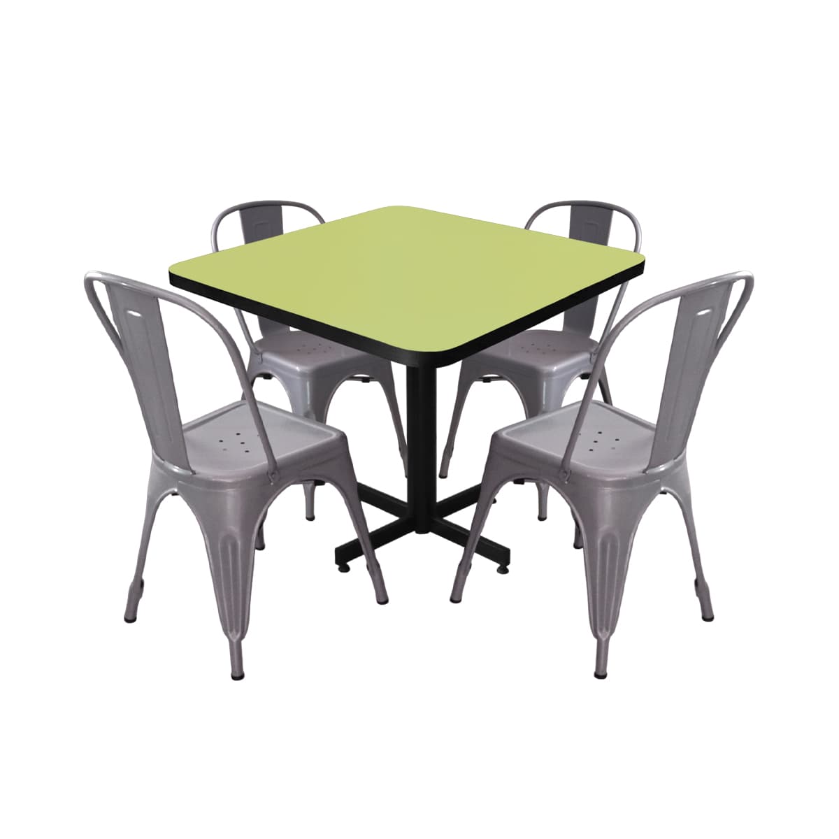 Conjunto modelo Tolix, estándar con 4 sillas view 28