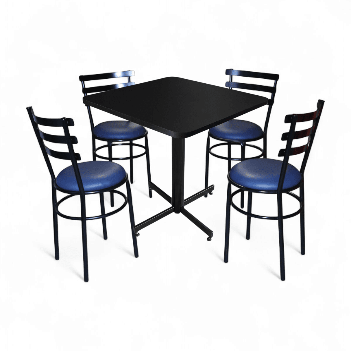 Conjunto Modelo Solera Negro Mate - estándar 4 sillas view 7