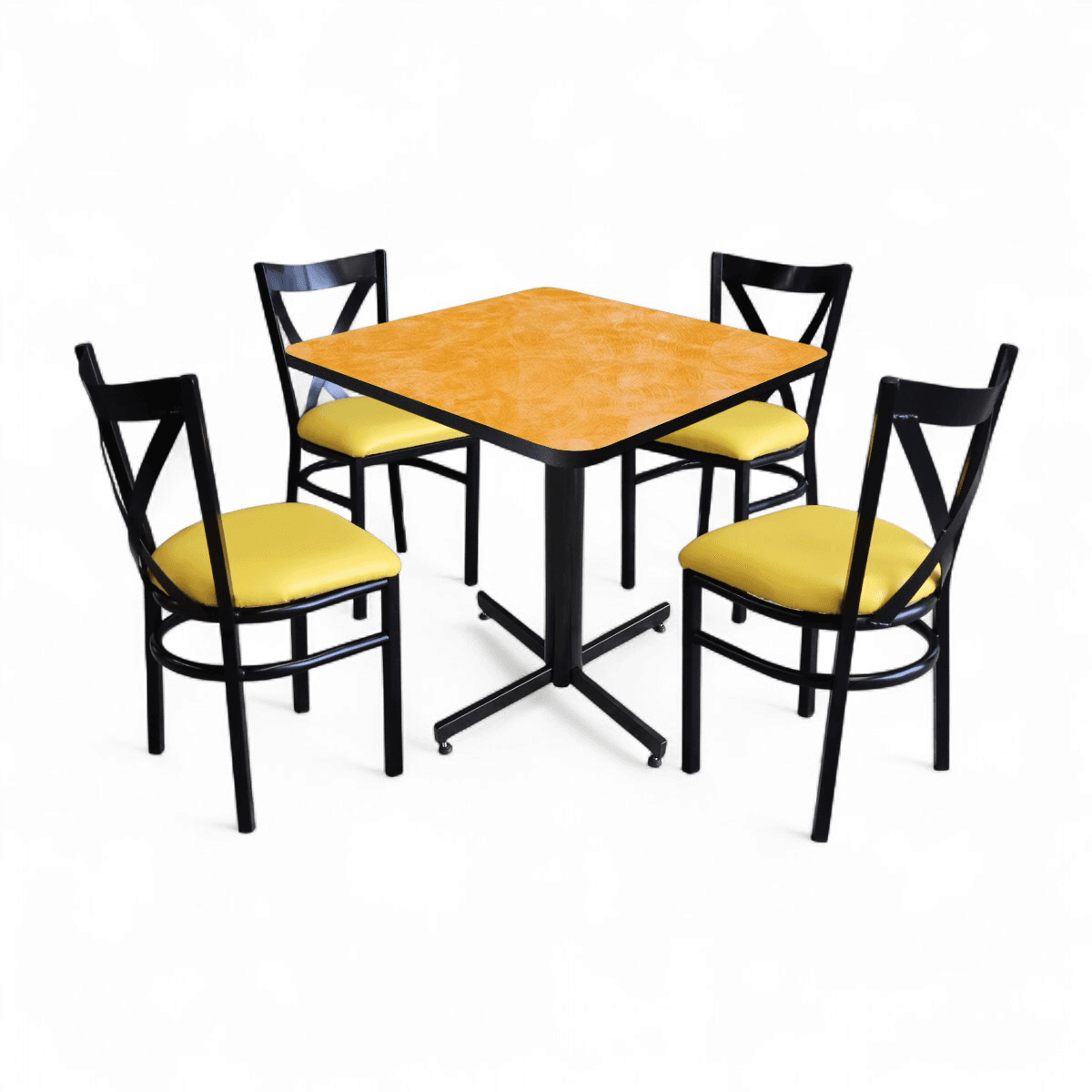 Conjunto Modelo Roma Amarillo Deslavado - estándar 4 sillas view 8