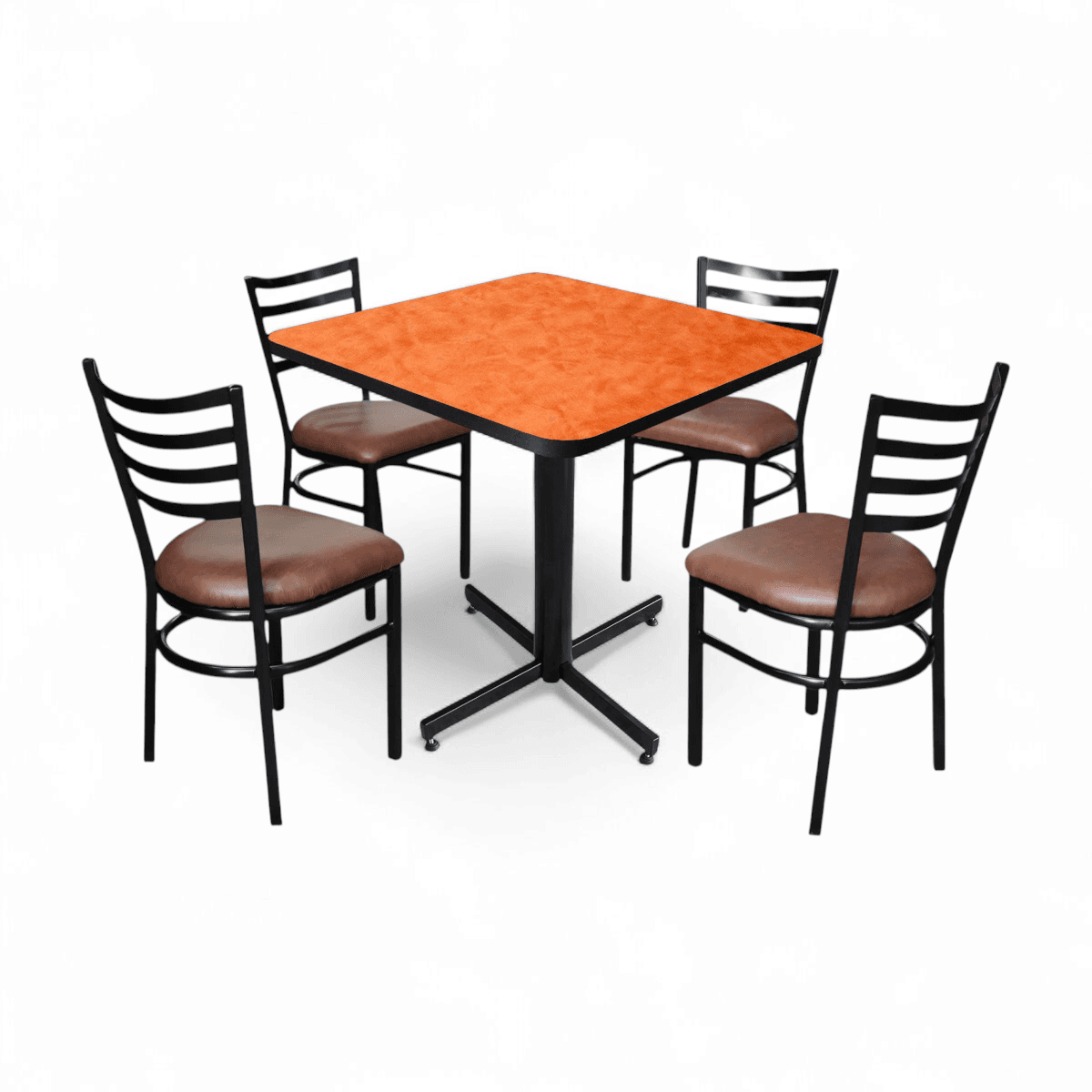 Conjunto Modelo Italia Naranja Deslavado - estándar 4 sillas view 3