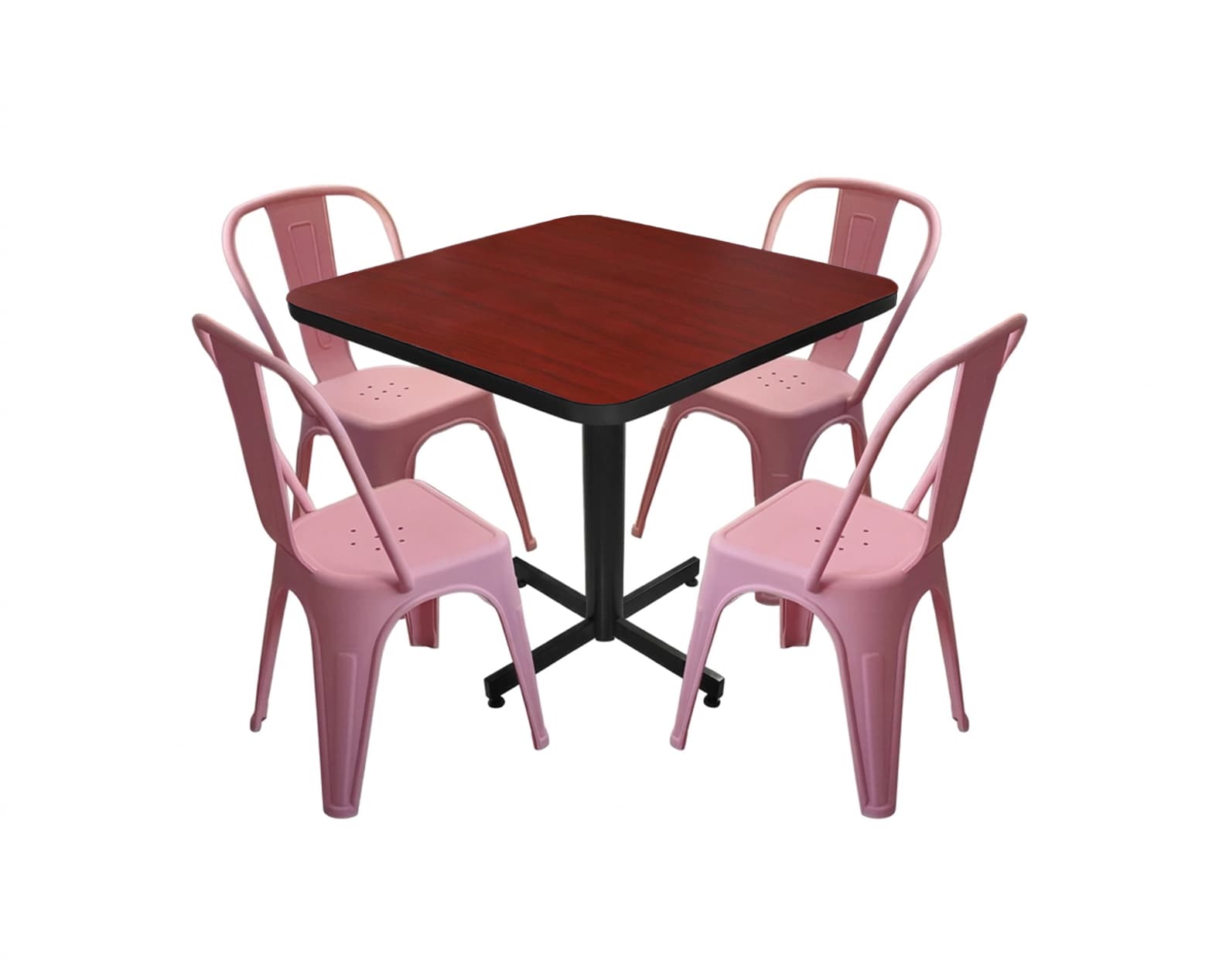 Conjunto Modelo Tolix Caoba - estándar 4 sillas view 3