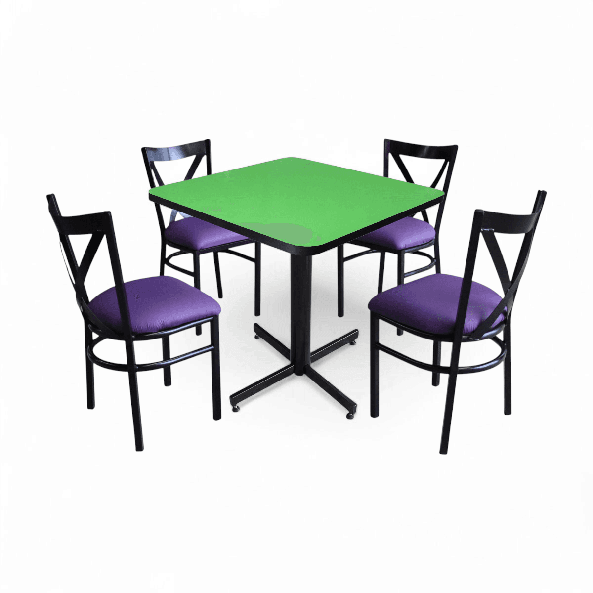 Conjunto Modelo Roma Verde Limón - estándar 4 sillas view 17