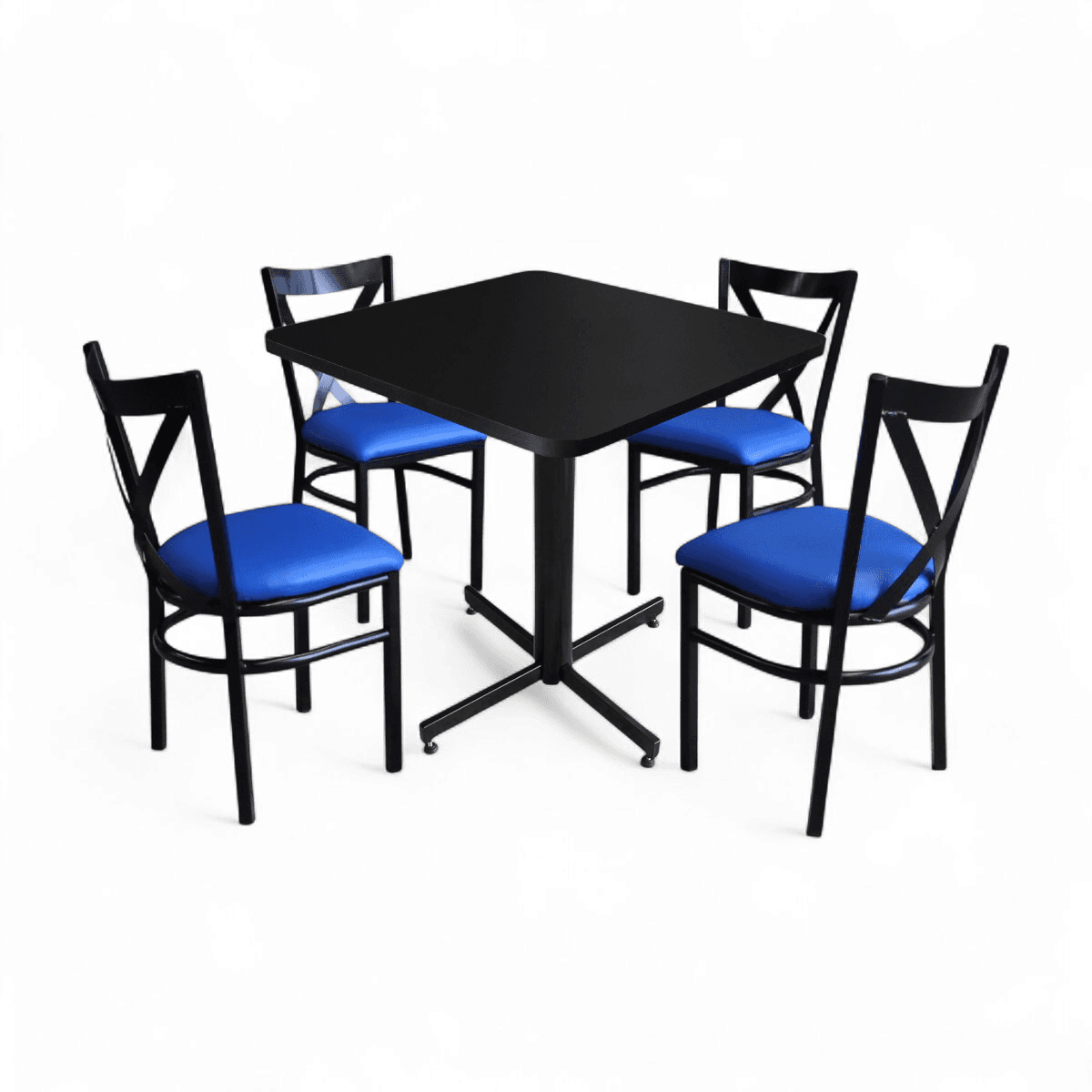 Conjunto Modelo Roma Negro Mate - estándar 4 sillas view 8