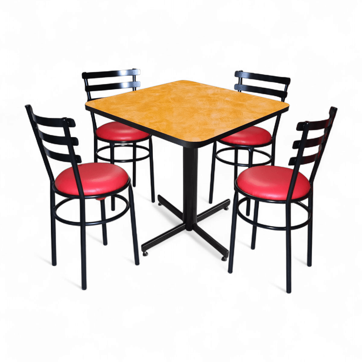 Conjunto Modelo Solera Amarillo Deslavado - estándar 4 sillas view 6