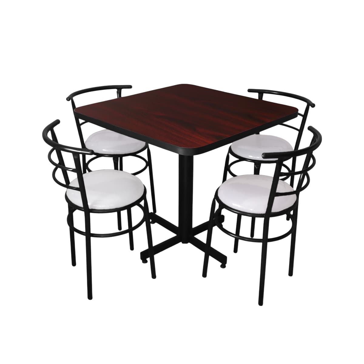 Conjunto Modelo Chabeli Caoba - estándar 4 sillas