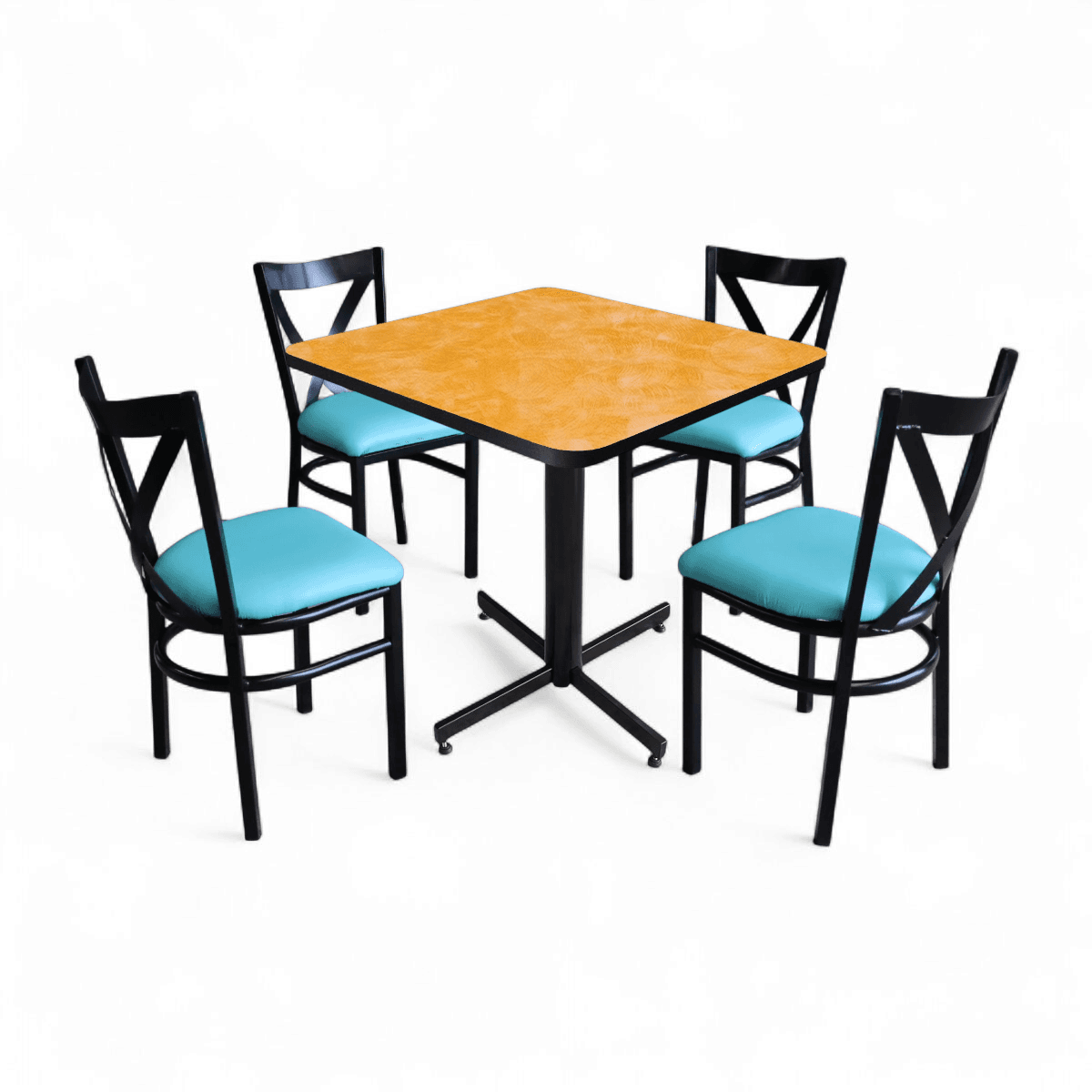 Conjunto Modelo Roma Amarillo Deslavado - estándar 4 sillas view 10