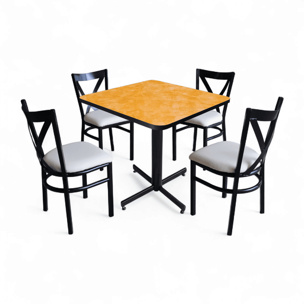 Conjunto Modelo Roma Amarillo Deslavado - estándar 4 sillas view 13