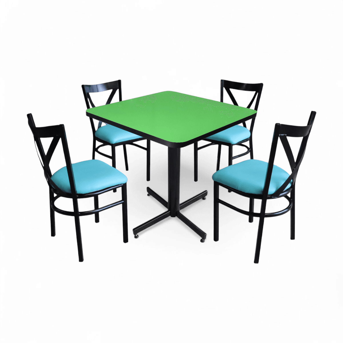 Conjunto Modelo Roma Verde Limón - estándar 4 sillas view 11