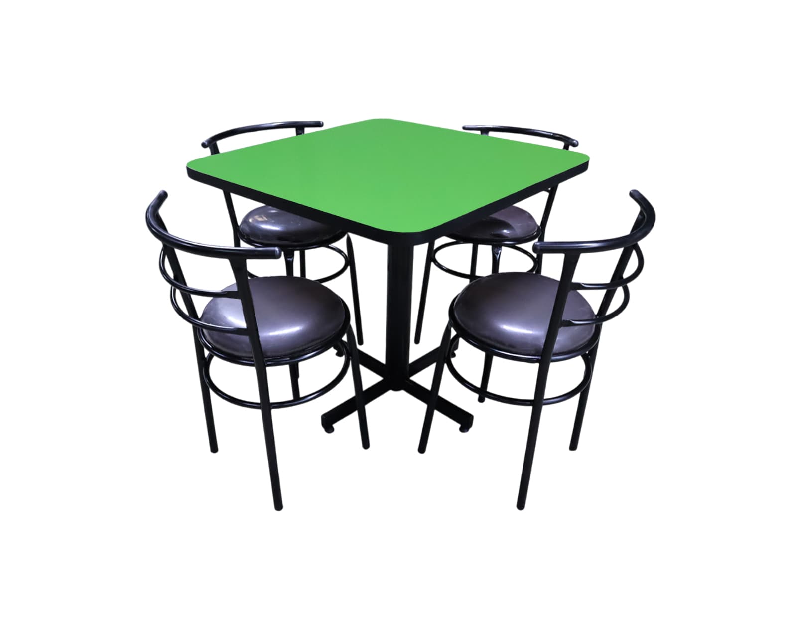 Conjunto Modelo Chabeli Verde Limón - estándar 4 sillas view 4