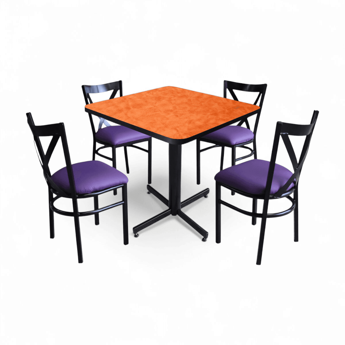 Conjunto Modelo Roma Naranja Deslavado - estándar 4 sillas view 10