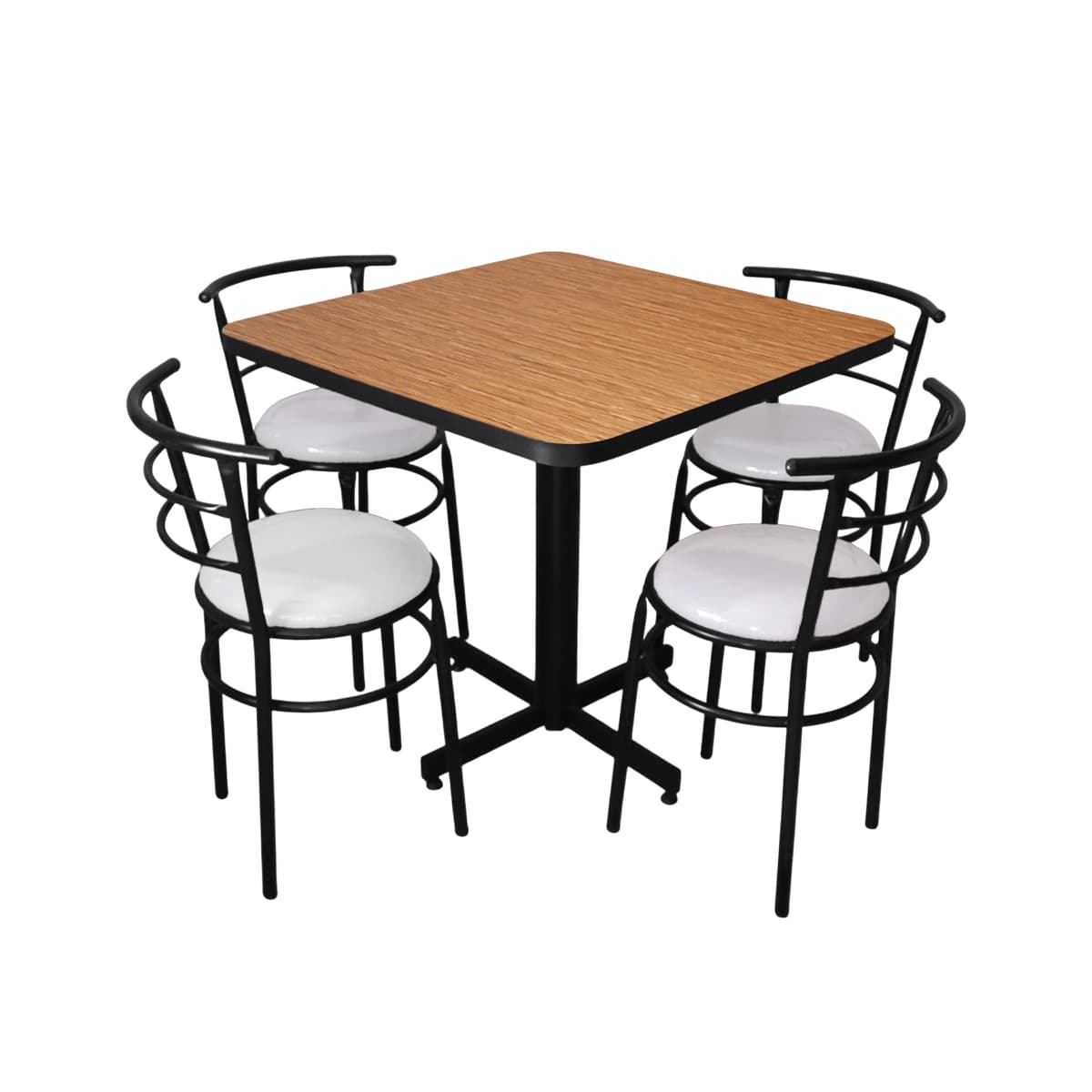 Conjunto Modelo Chabeli Golden Bambú - estándar 4 sillas