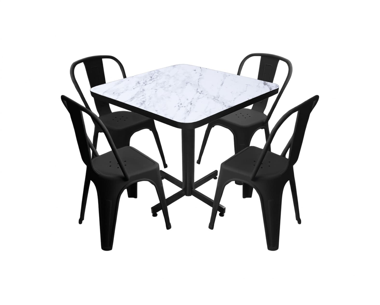 Conjunto Modelo Tolix Marmara - estándar 4 sillas