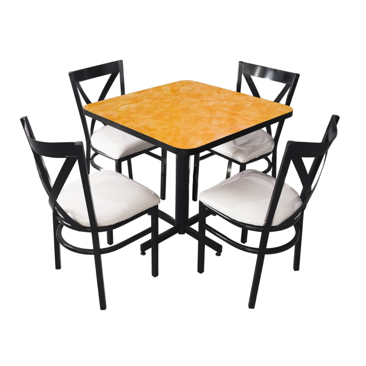 Conjunto Modelo Roma Amarillo Deslavado - estándar 4 sillas view 18