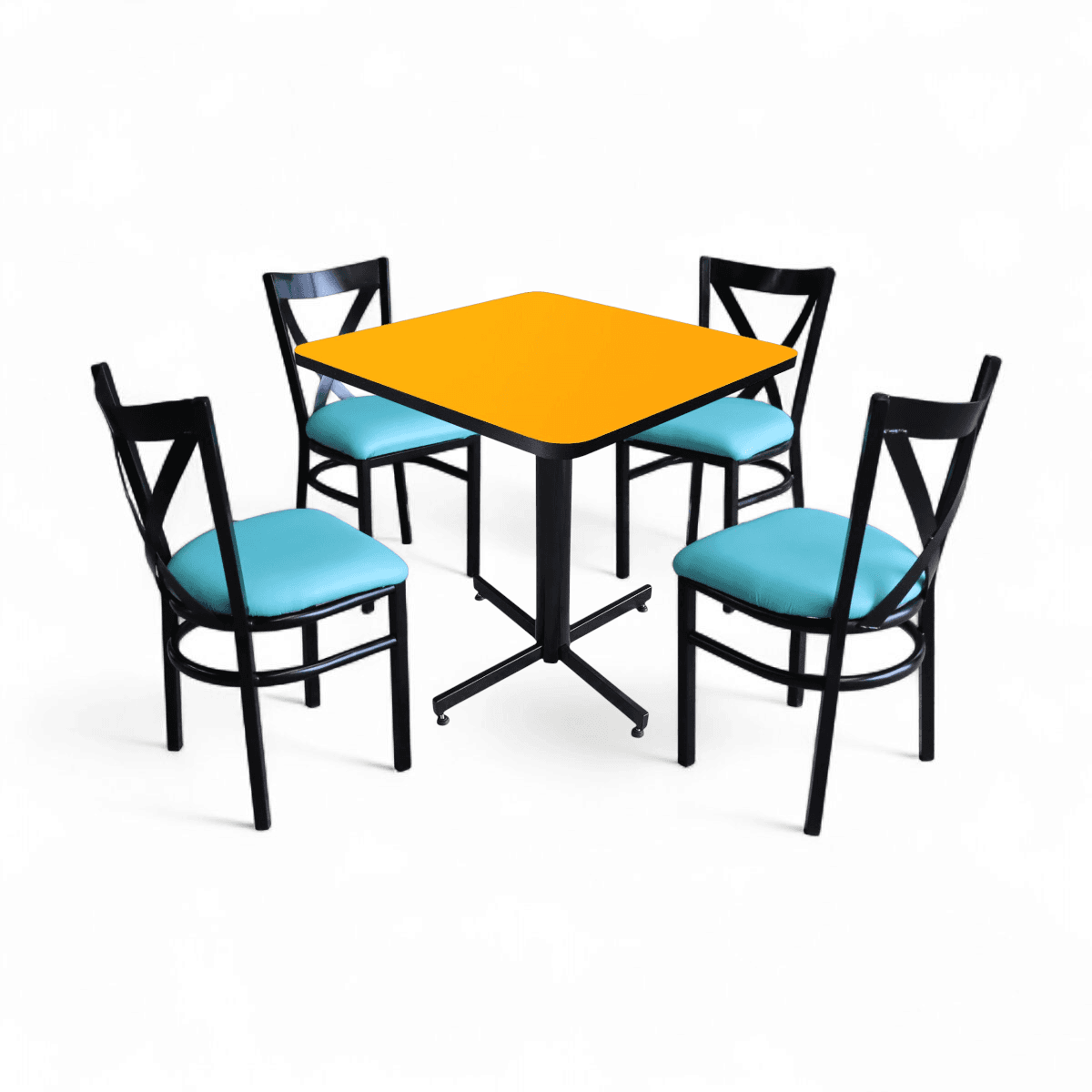 Conjunto Modelo Roma Amarillo Liso - estándar 4 sillas view 15