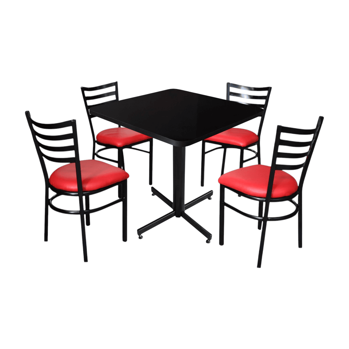 Conjunto Modelo Italia Negro Brillante - estándar 4 sillas view 13