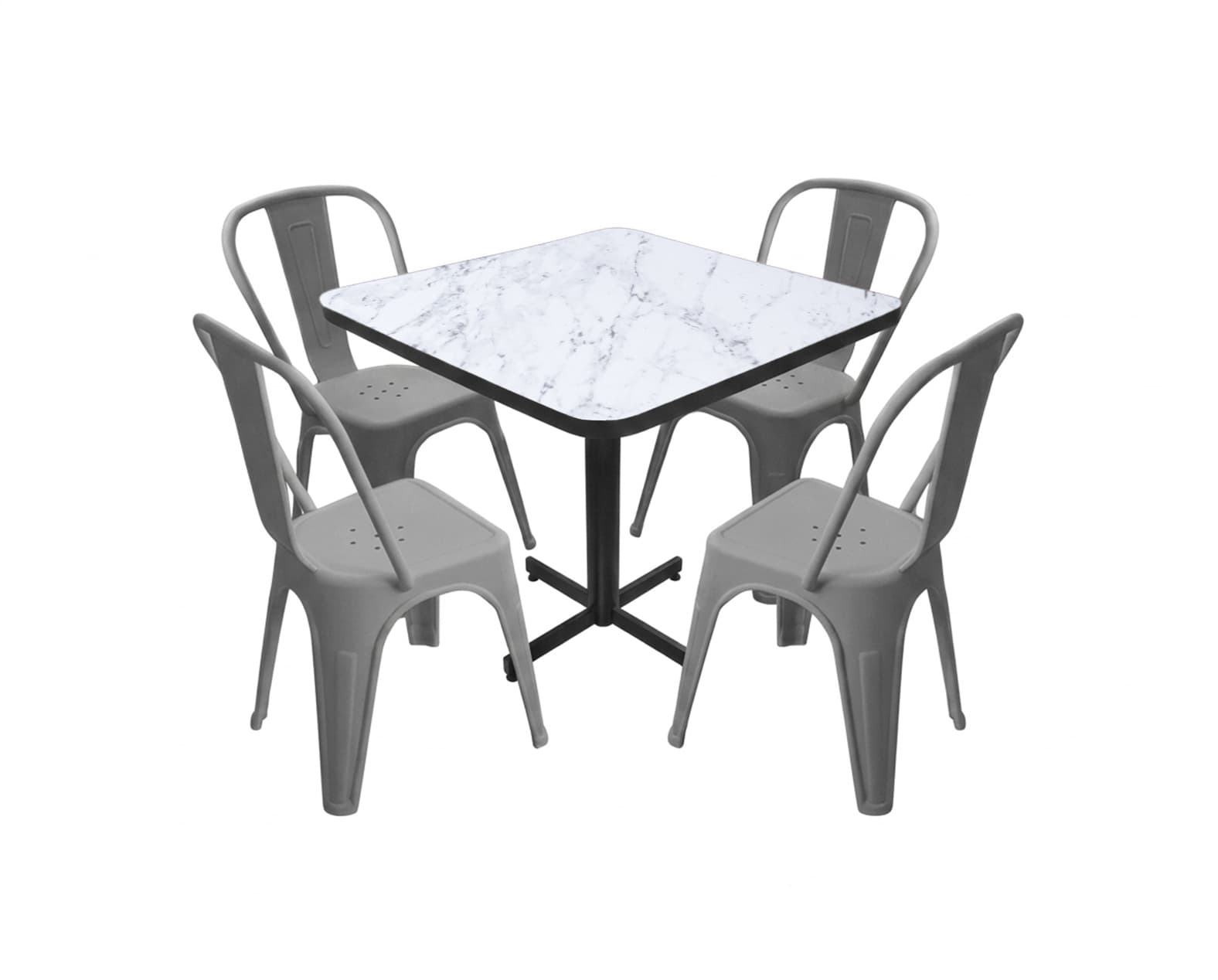 Conjunto Modelo Tolix Marmara - estándar 4 sillas view 2