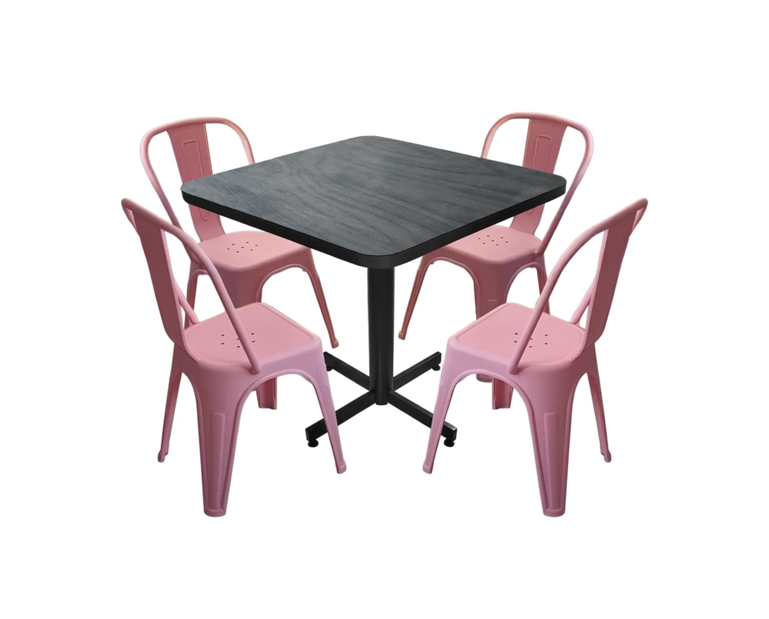 Conjunto Modelo Tolix Nogal - estándar 4 sillas view 3