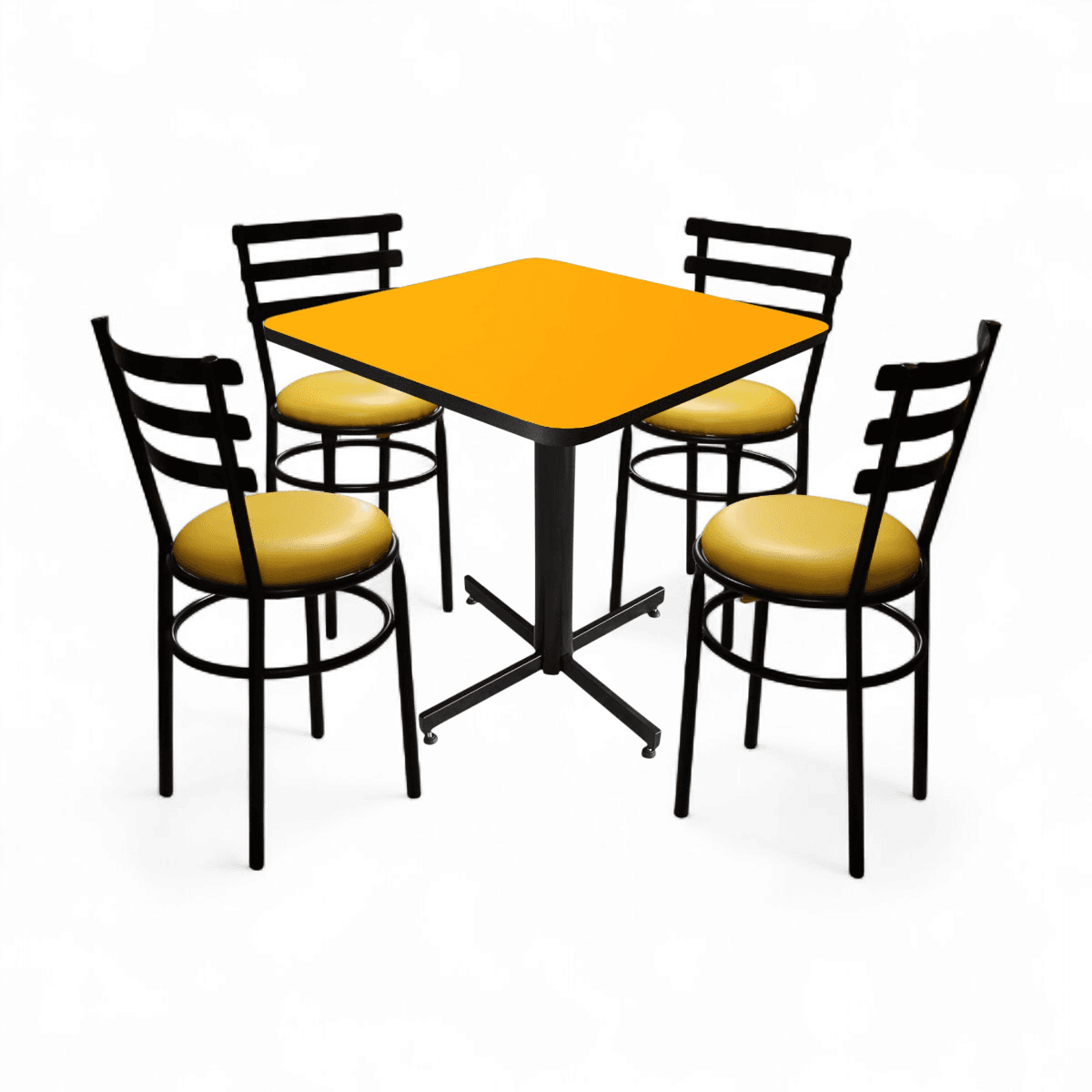 Conjunto Modelo Solera Amarillo Liso - estándar 4 sillas view 14