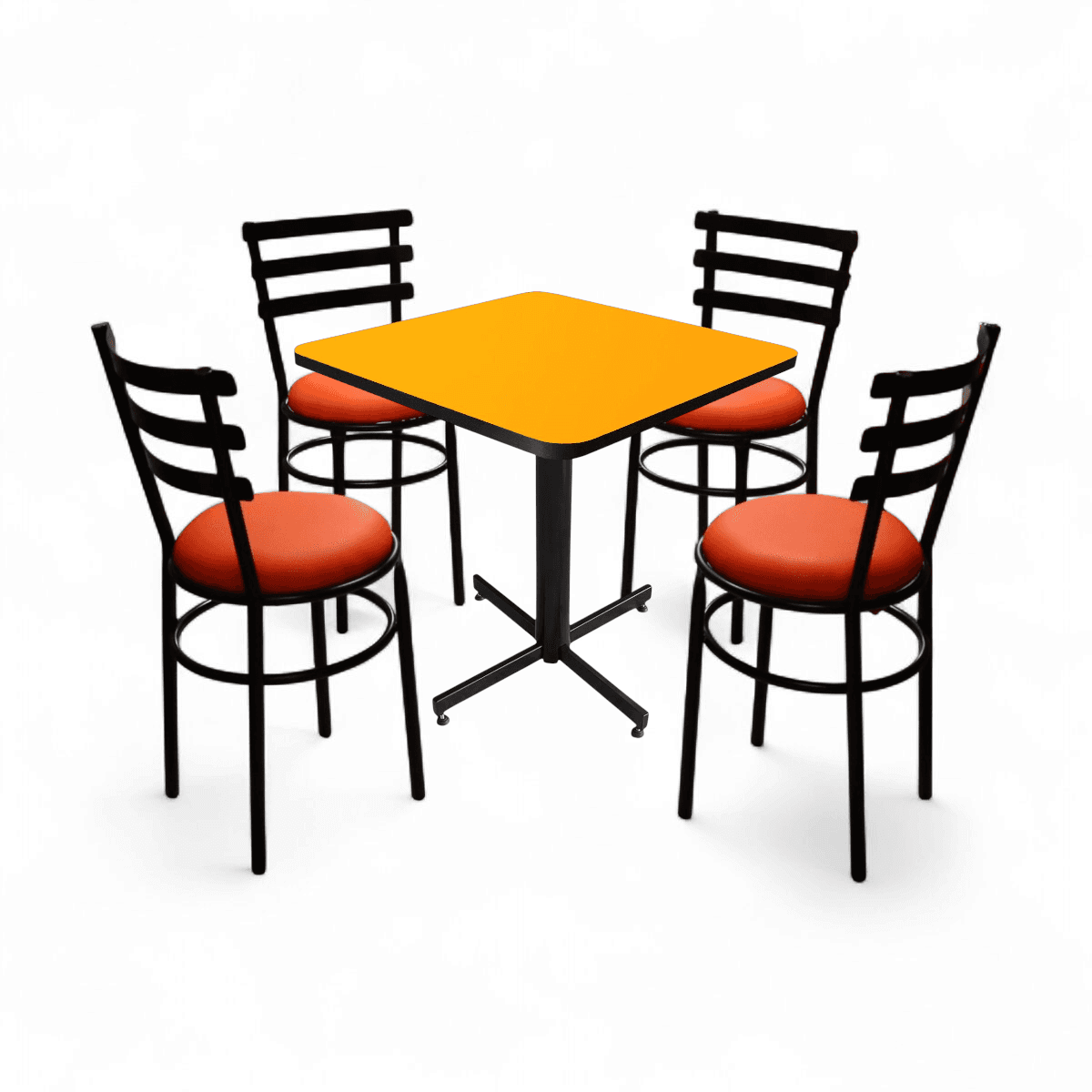 Conjunto Modelo Solera Amarillo Liso - estándar 4 sillas view 12