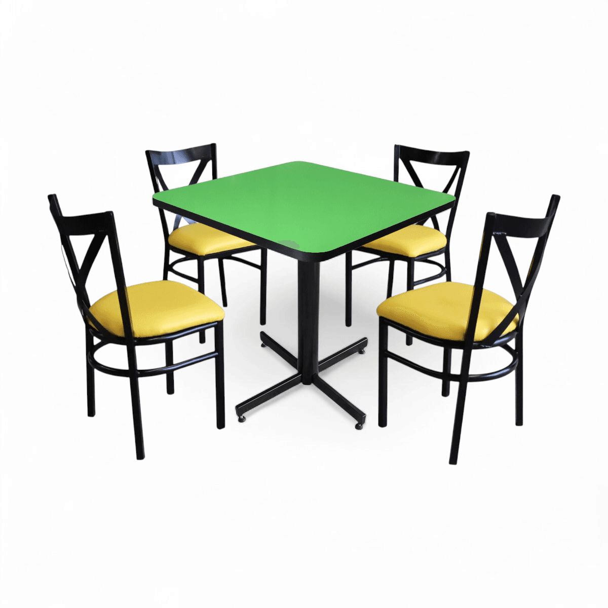 Conjunto Modelo Roma Verde Limón - estándar 4 sillas view 9