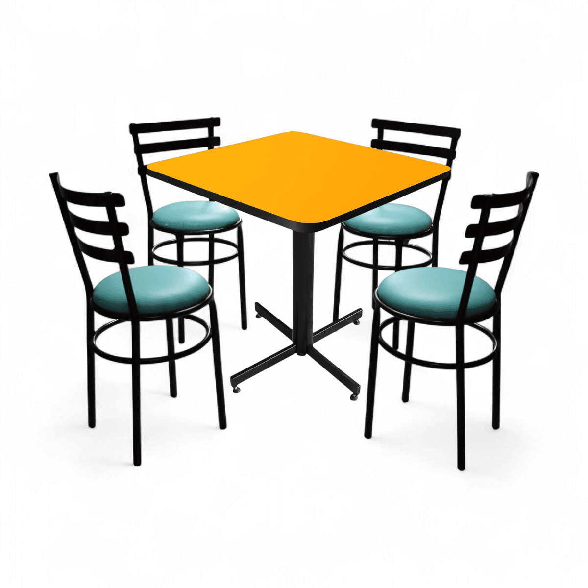 Conjunto Modelo Solera Amarillo Liso - estándar 4 sillas view 20