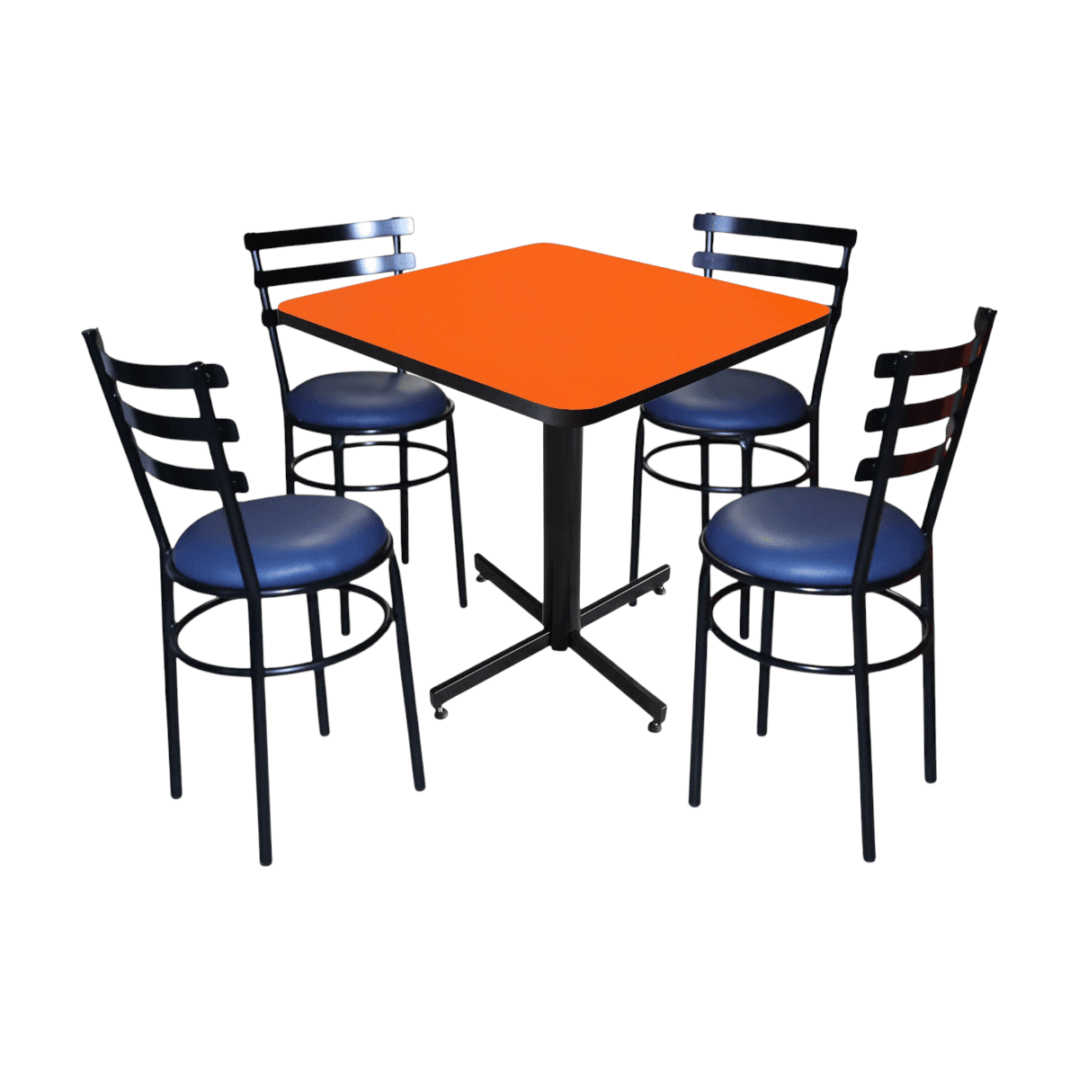 Conjunto Modelo Solera Naranja Liso - estándar 4 sillas view 16