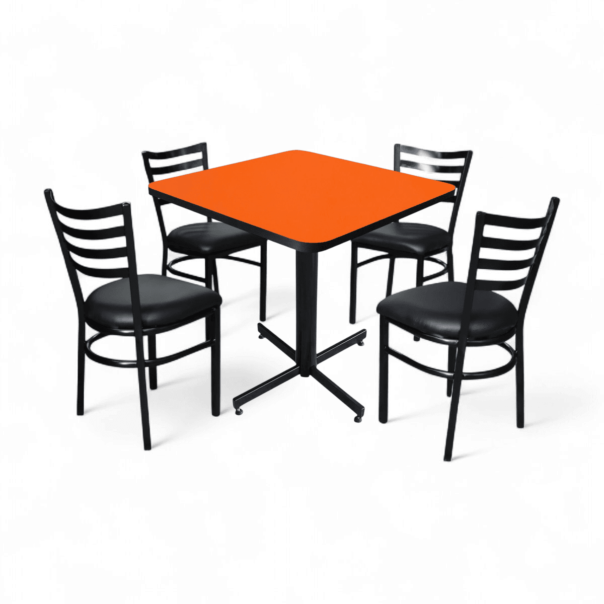 Conjunto Modelo Italia Naranja Liso - estándar 4 sillas view 10