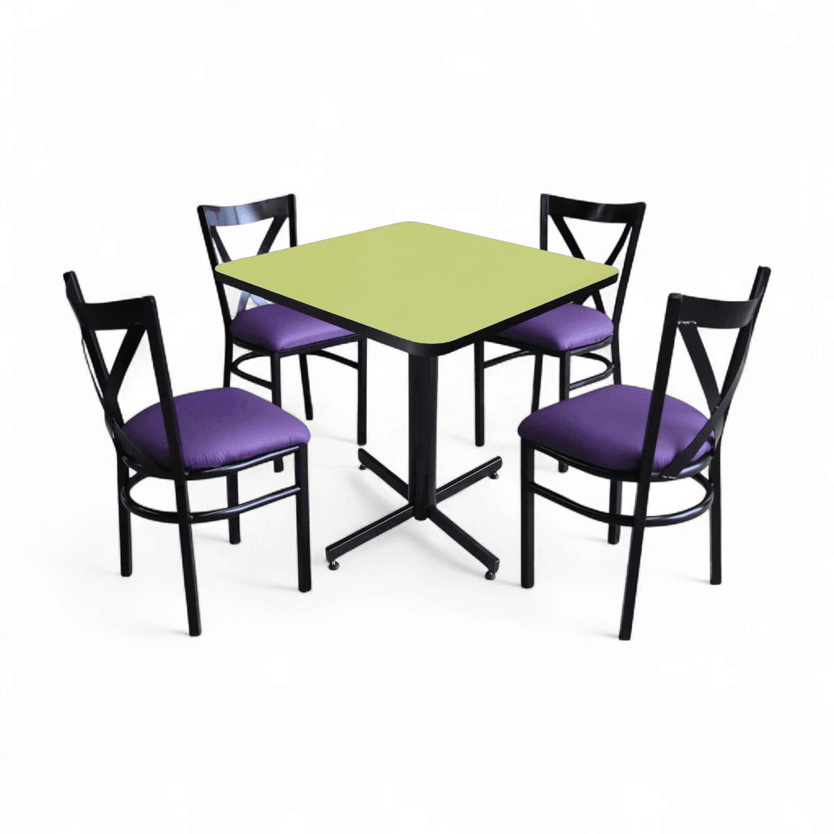 Conjunto Modelo Roma Verde Manzana - estándar 4 sillas view 14