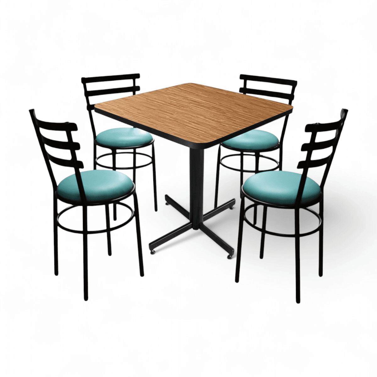 Conjunto Modelo Solera Golden Bambú - estándar 4 sillas