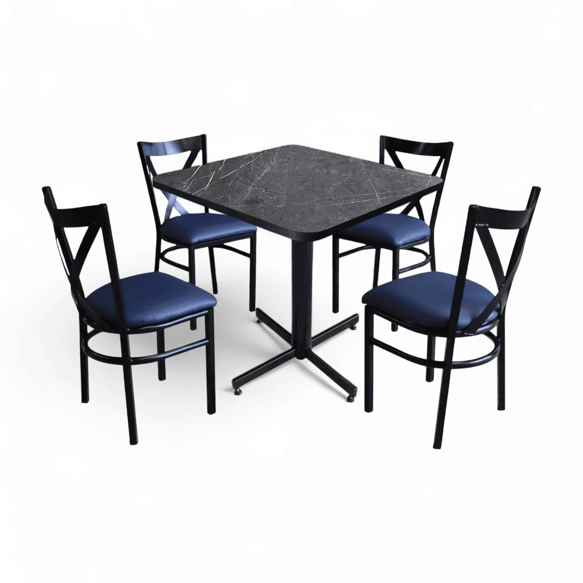 Conjunto Modelo Roma Gris Carrara - estándar 4 sillas view 2