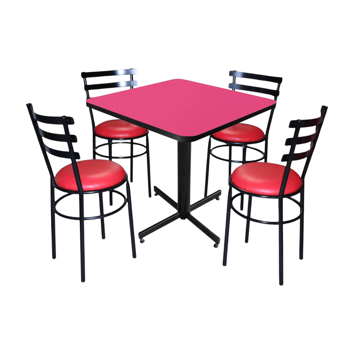 Conjunto Modelo Solera Rosa Mate - estándar 4 sillas view 13