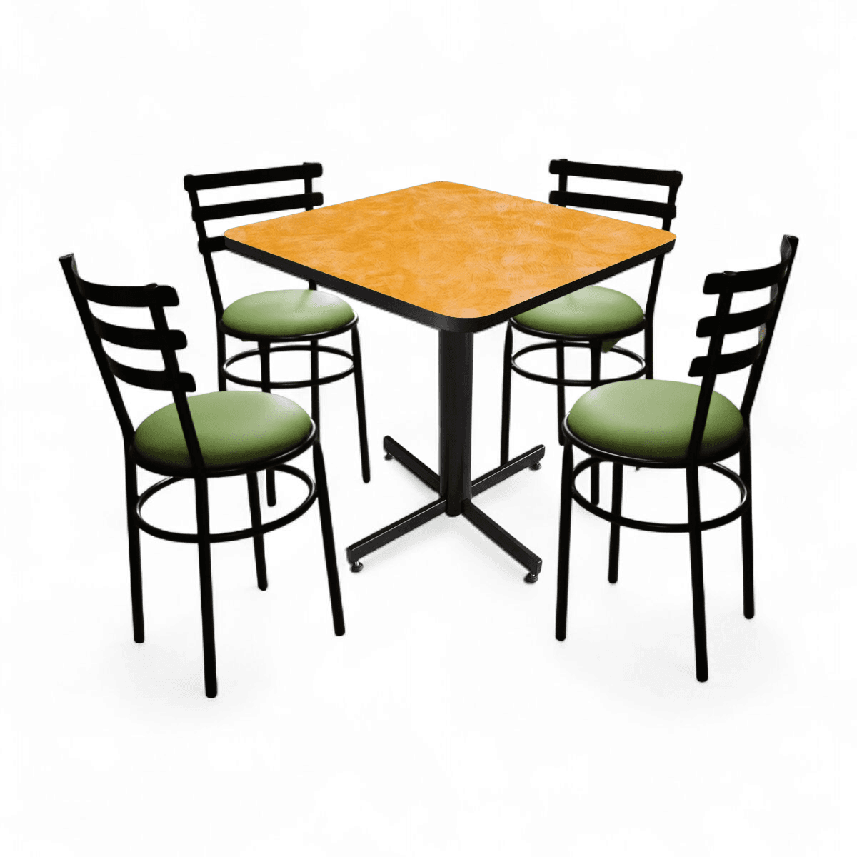 Conjunto Modelo Solera Amarillo Deslavado - estándar 4 sillas view 9