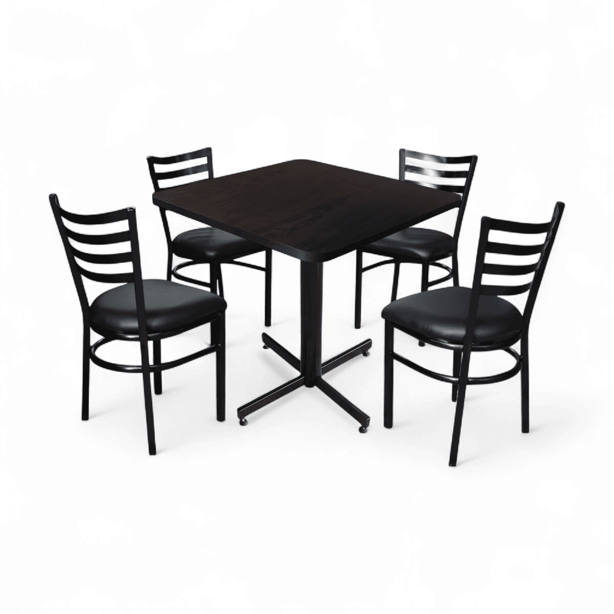 Conjunto Modelo Italia Wengue - estándar 4 sillas view 4