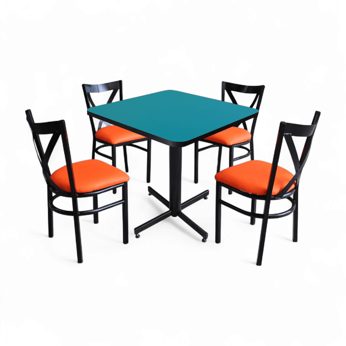 Conjunto Modelo Roma Turquesa - estándar 4 sillas view 6