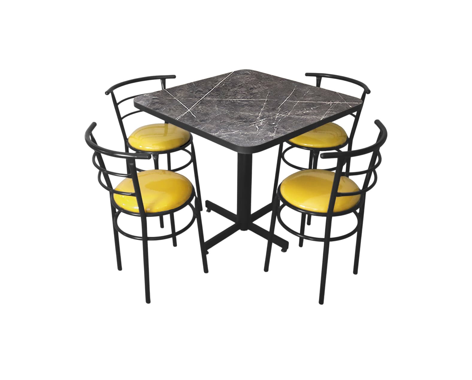 Conjunto Modelo Chabeli Gris Carrara - estándar 4 sillas view 7