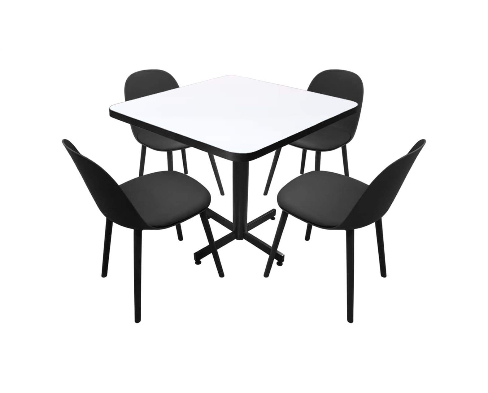 Conjunto Modelo Nova Blanco - estándar 4 sillas