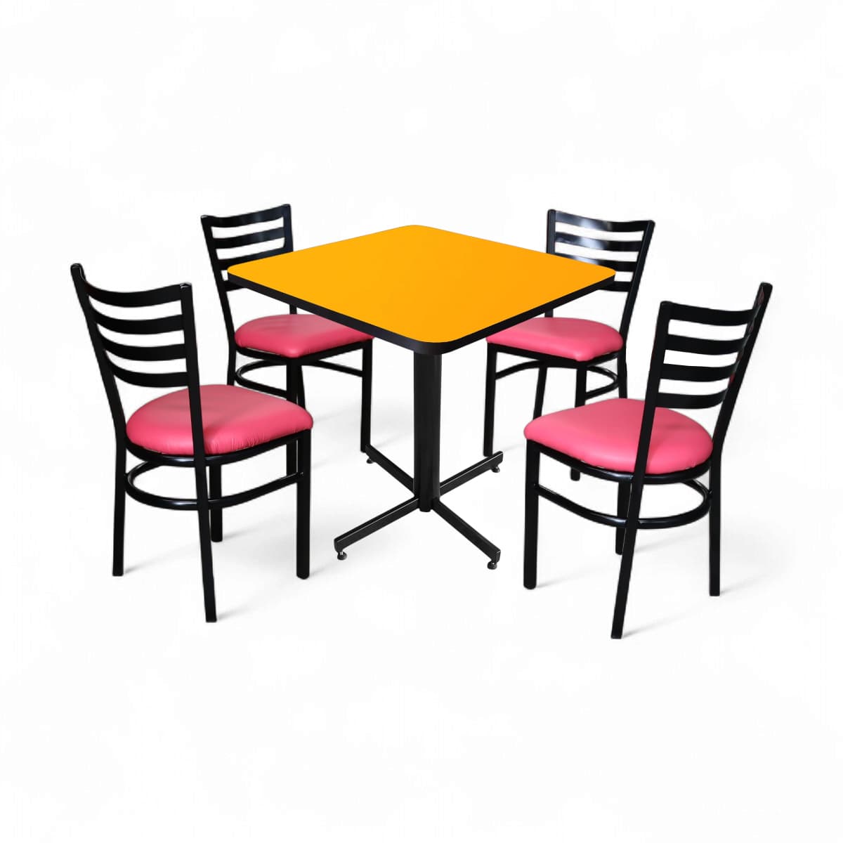 Conjunto Modelo Italia Amarillo Liso - estándar 4 sillas view 10