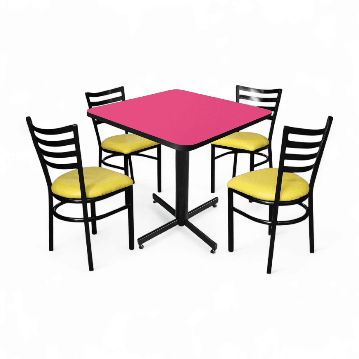 Conjunto Modelo Italia Rosa Mate - estándar 4 sillas view 2