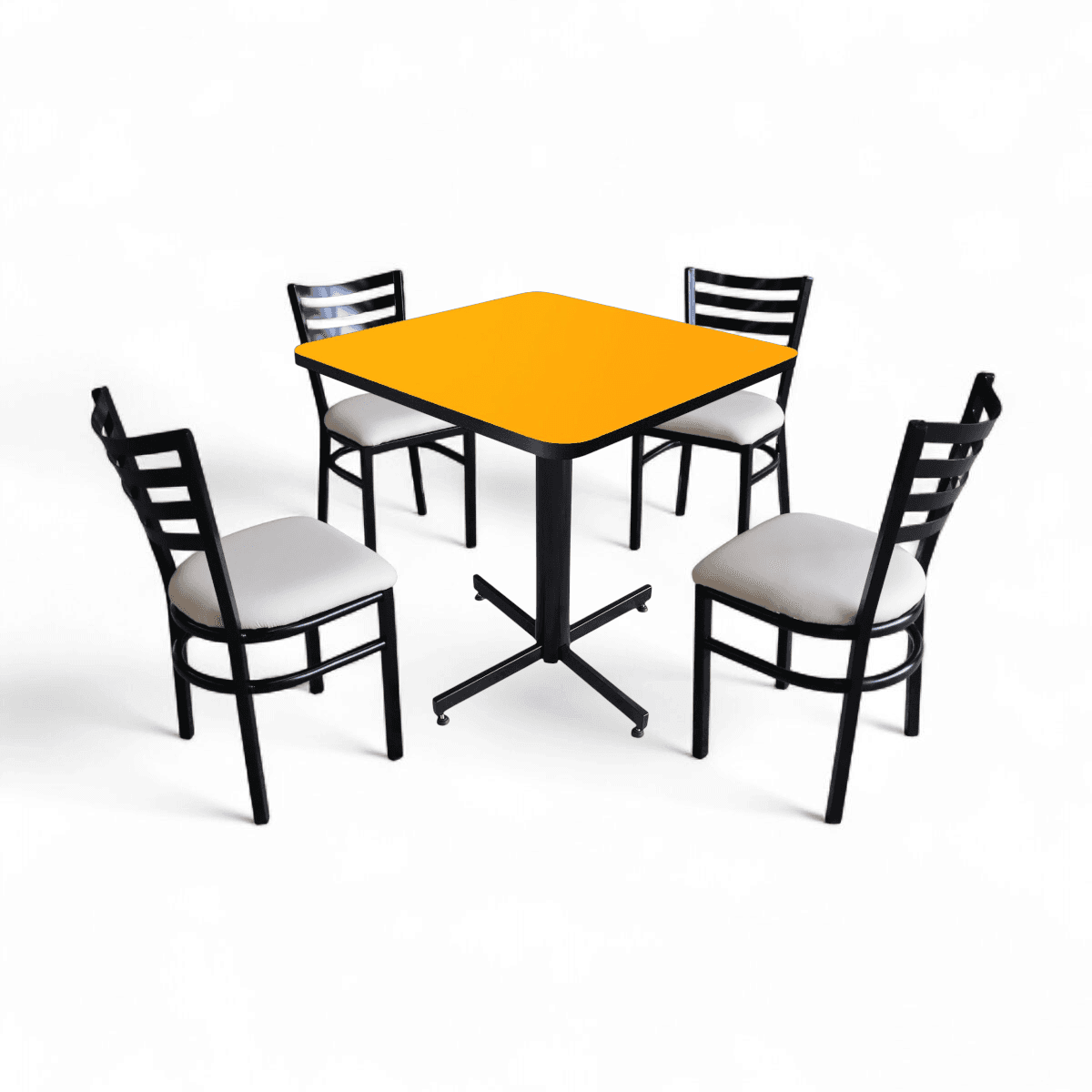 Conjunto Modelo Italia Amarillo Liso - estándar 4 sillas view 11