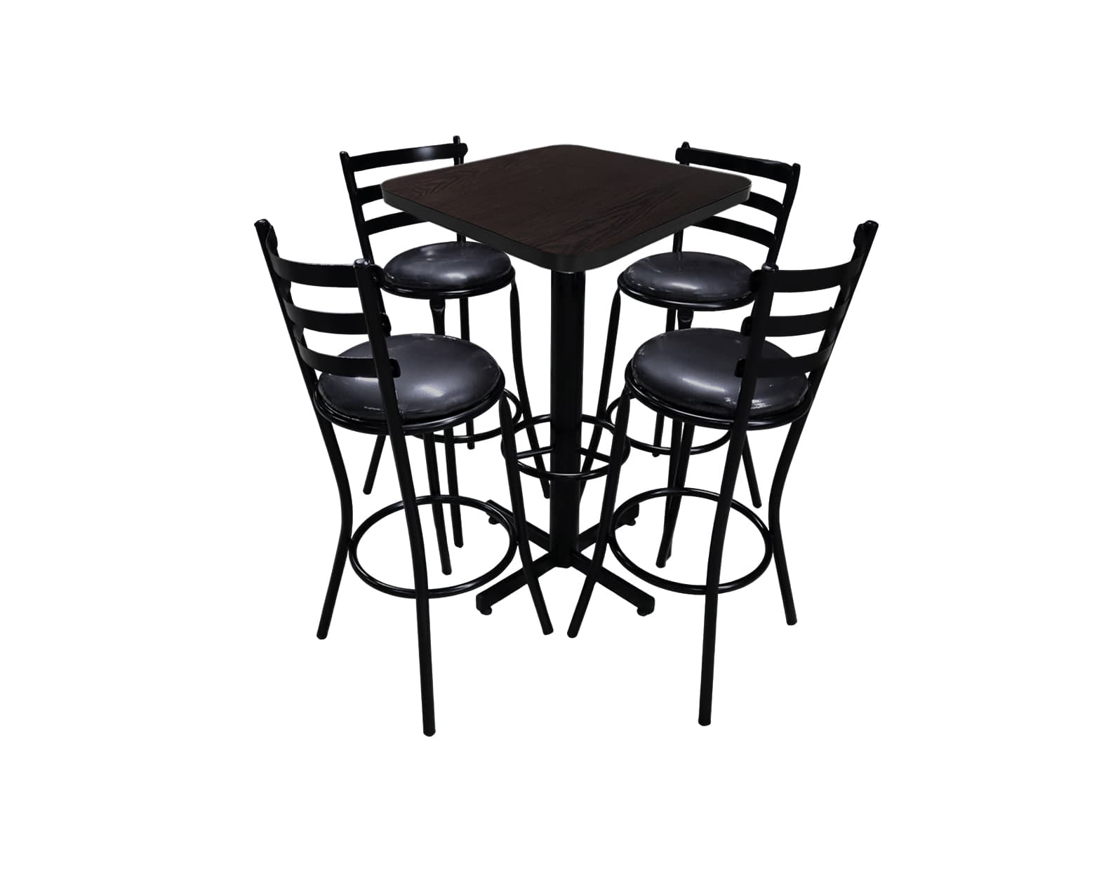 Conjunto Periquero Modelo Solera Wengue - 4 bancos