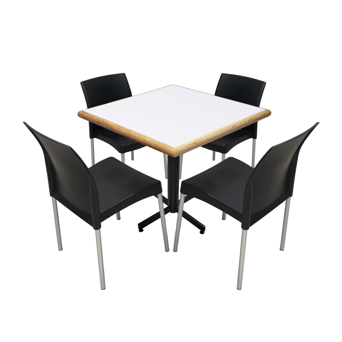 Conjunto Modelo Hit Blanco - estándar 4 sillas