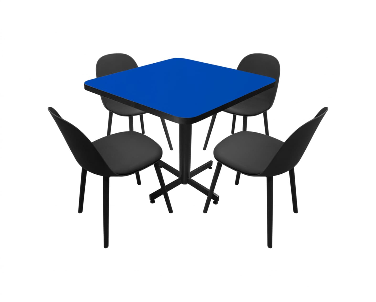 Conjunto Modelo Nova Azul Rey - estándar 4 sillas