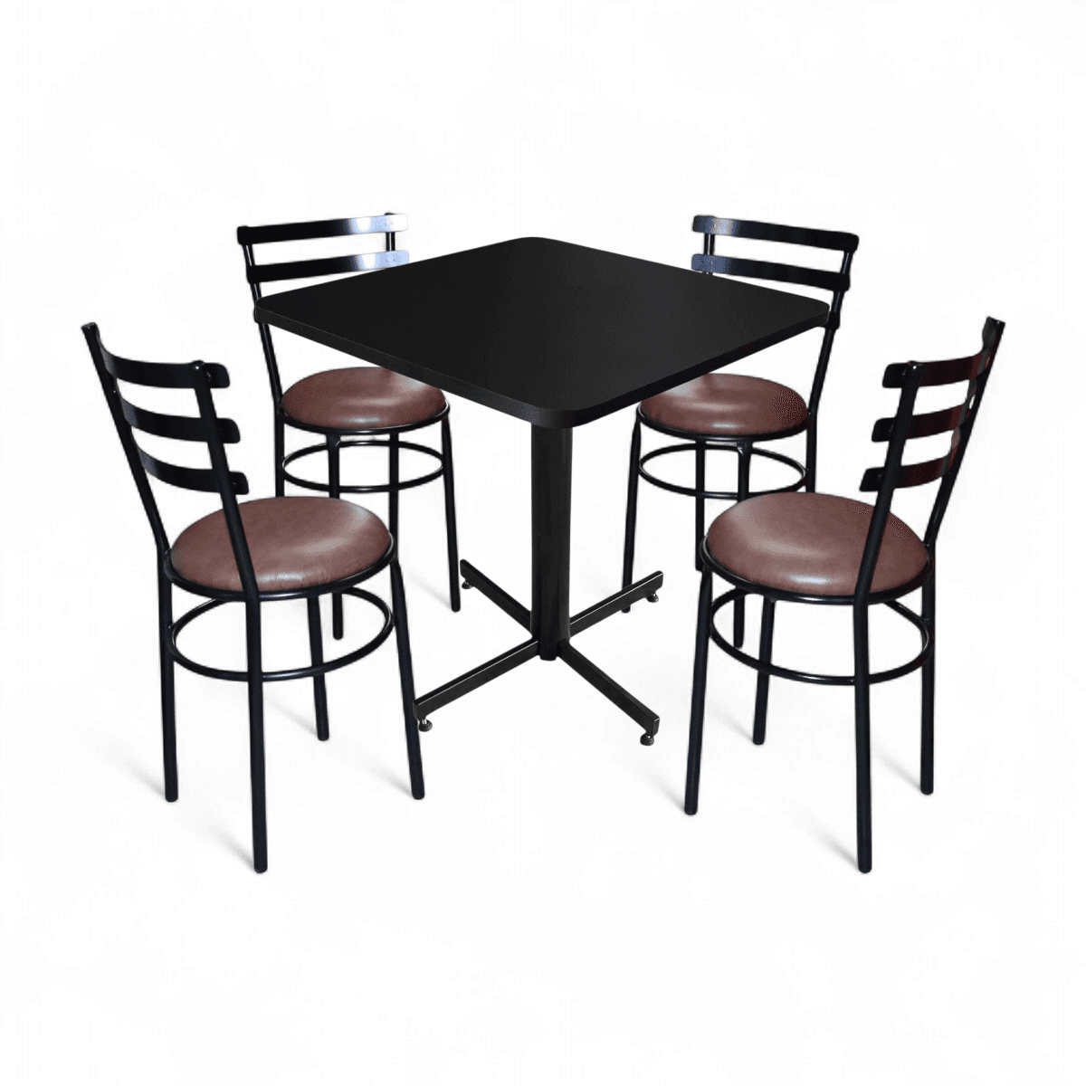 Conjunto Modelo Solera Negro Mate - estándar 4 sillas view 12