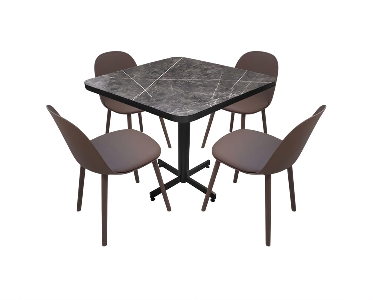 Conjunto Modelo Nova Gris Carrara - estándar 4 sillas view 2