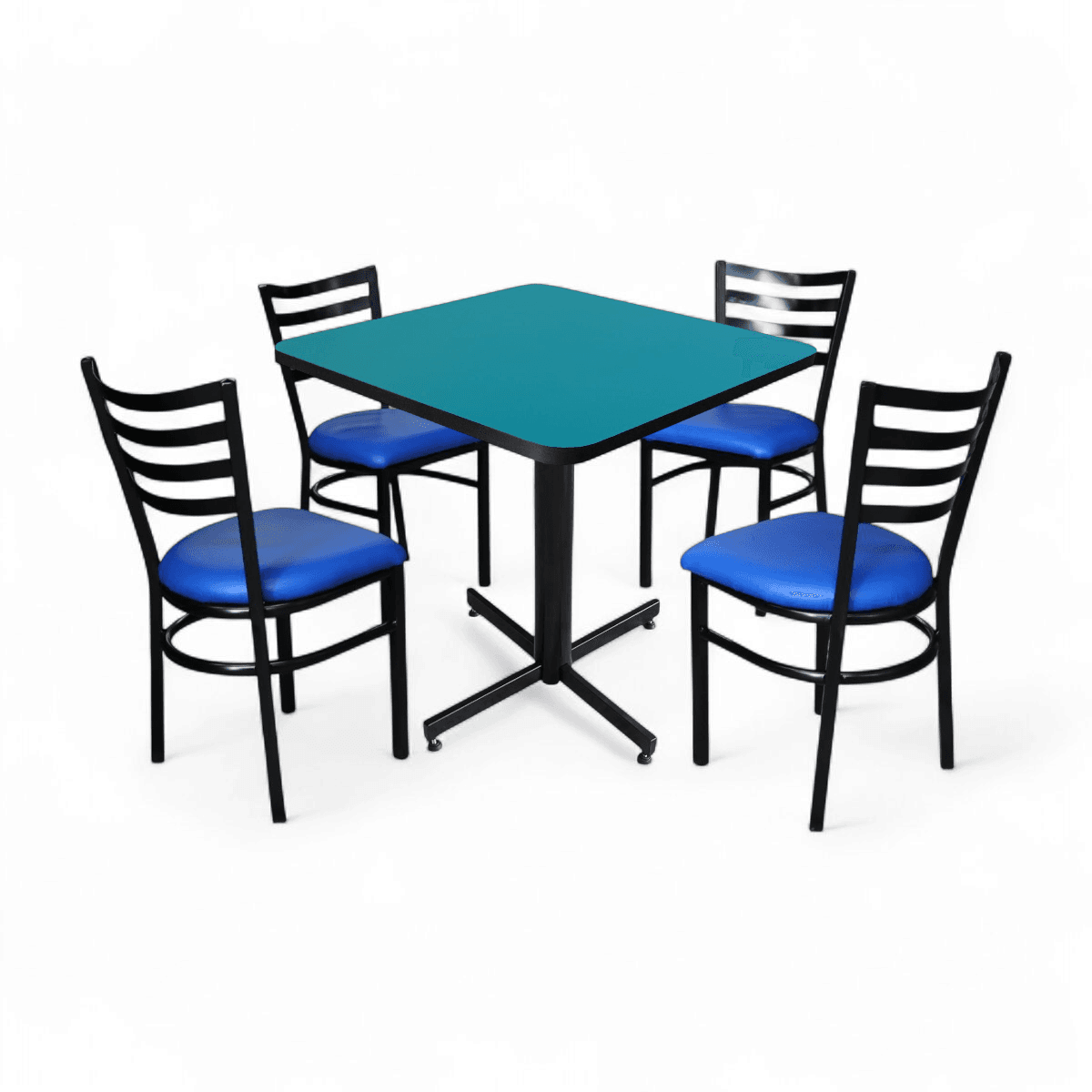 Conjunto Modelo Italia Turquesa - estándar 4 sillas