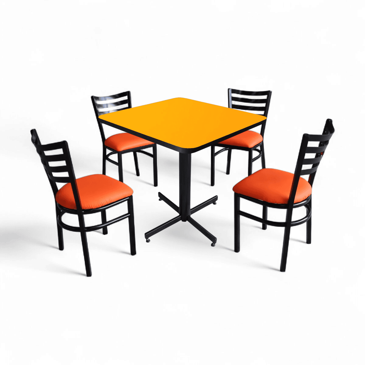 Conjunto Modelo Italia Amarillo Liso - estándar 4 sillas view 6