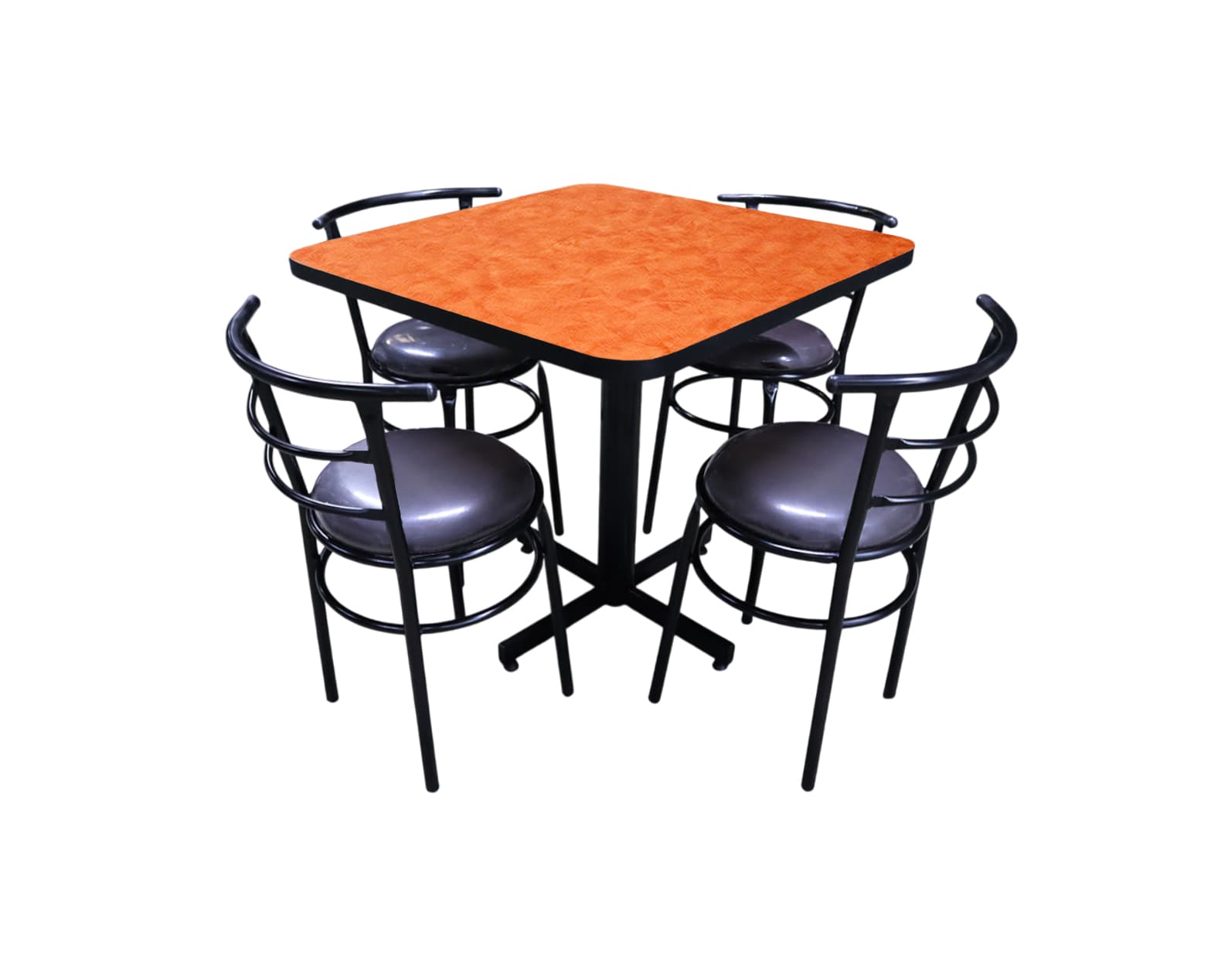 Conjunto Modelo Chabeli Naranja Deslavado - estándar 4 sillas view 6