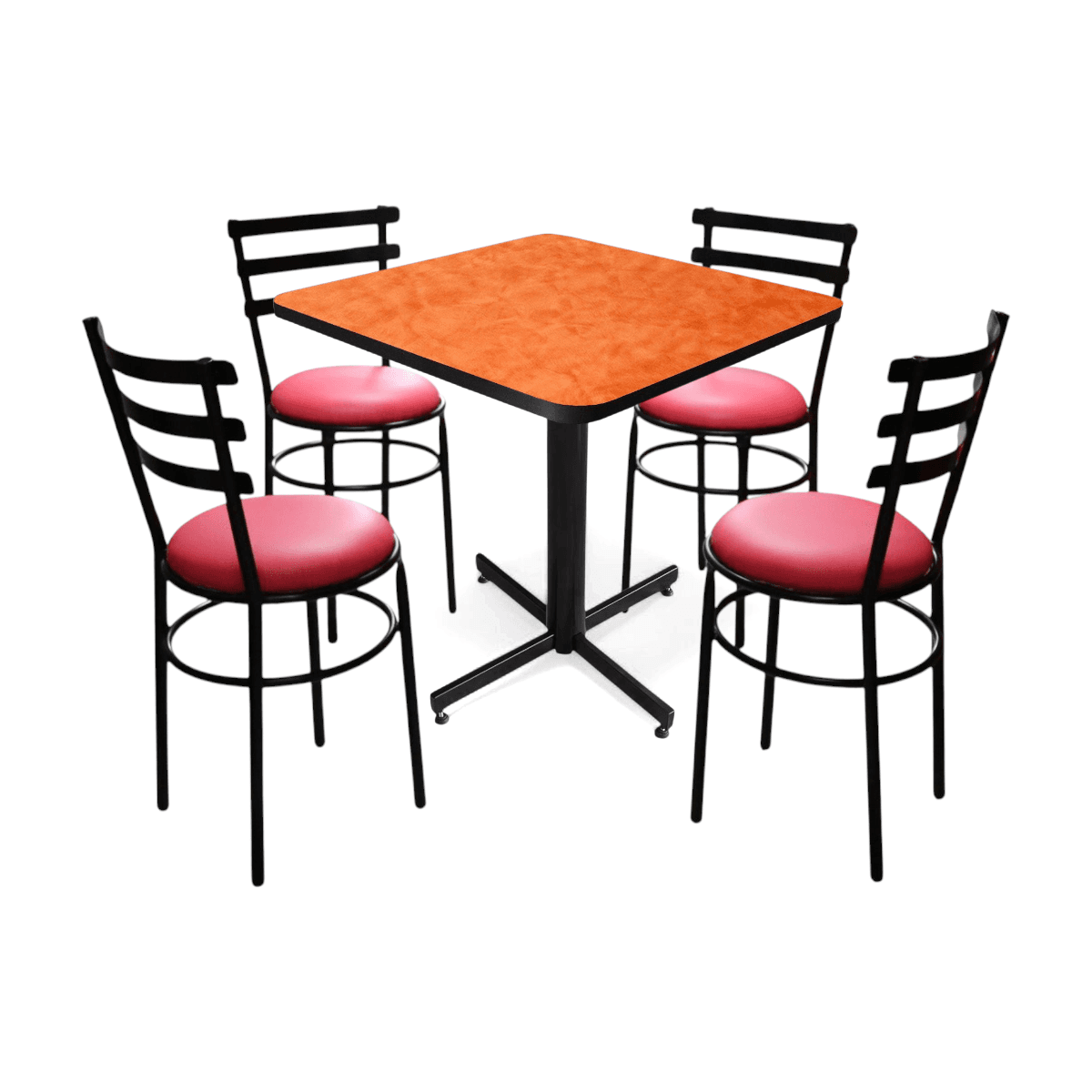 Conjunto Modelo Solera Naranja Deslavado - estándar 4 sillas view 16