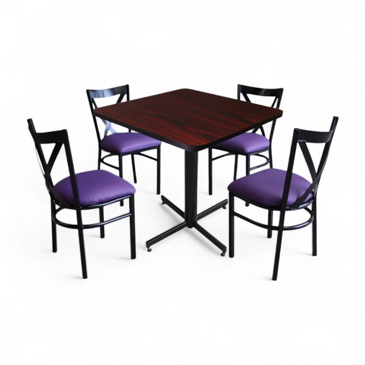 Conjunto Modelo Roma Caoba - estándar 4 sillas view 6