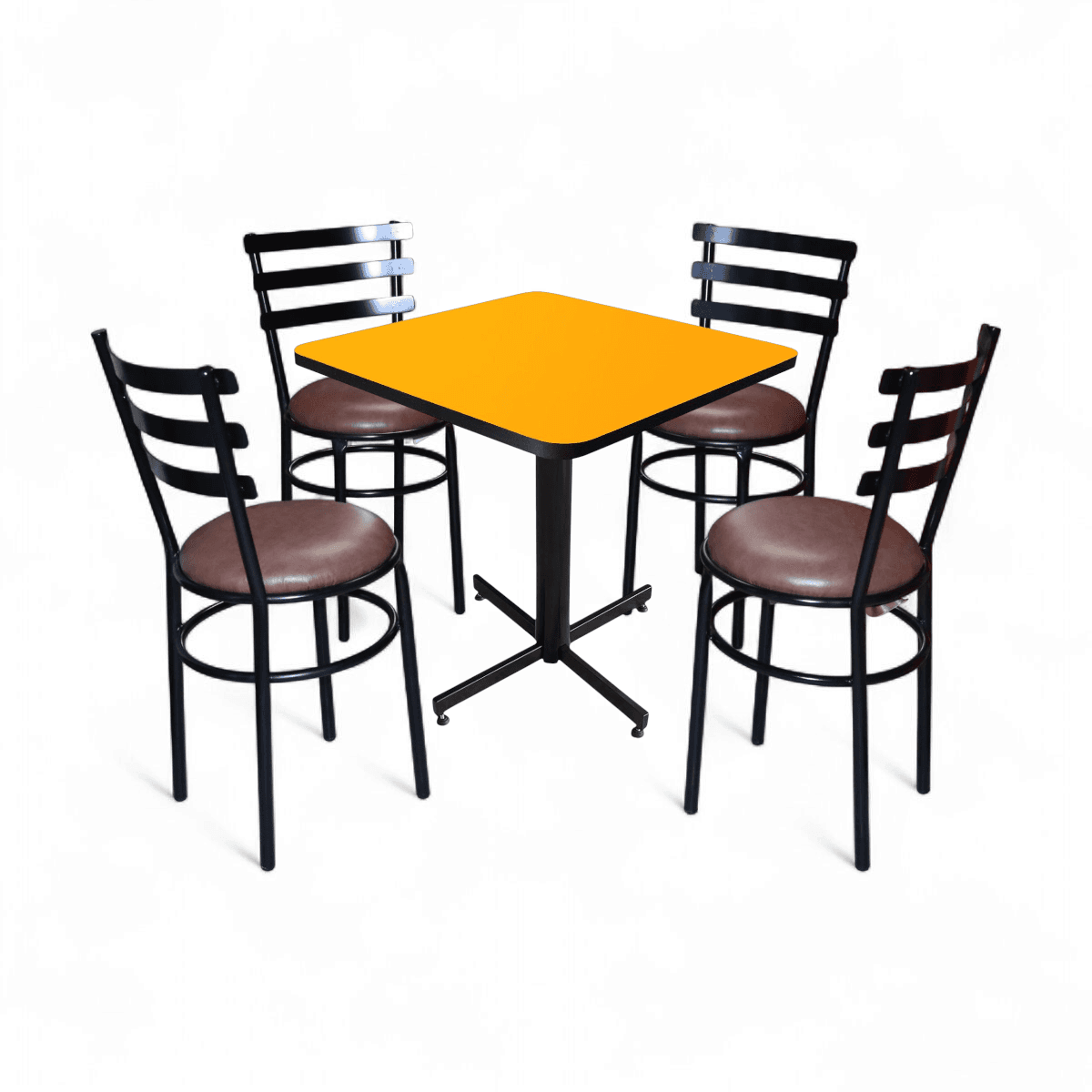 Conjunto Modelo Solera Amarillo Liso - estándar 4 sillas view 4